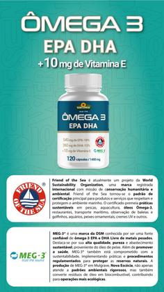 Imagem de Omega 3 1400 mg Único com Dois Selos Altos Níveis EPH - DHA + Vitamina E - 120 cápsulas Sunflower.
