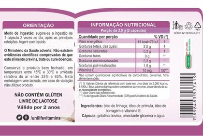 Imagem de Ômega 3-6-9 Mulher 1000mg 60 Cápsulas Unilife