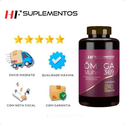 Imagem de Omega 3 6 9 mulher 240caps hf suplementos