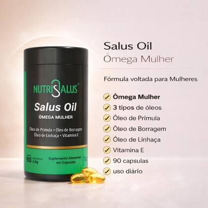 Imagem de Omega 3, 6, 9 Omega Mulher 90 Cápsulas Nutri Salus