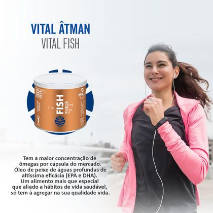 Imagem de Ômega 3 - Alta Concentração de EPA e DHA em 1.000mg - Vital Fish (60 Caps) - Vital Âtman - Óleo de Peixe