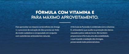 Imagem de Omega 3 EPA/DHA (EPA 660 mg e DHA 440 mg e Vitamina E de 10 mg) com 60 cápsulas-Pura Vida