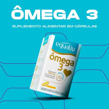 Imagem de Ômega 3 EPA e DHA com Selo IFOS 1000mg 120 Cáps Equaliv