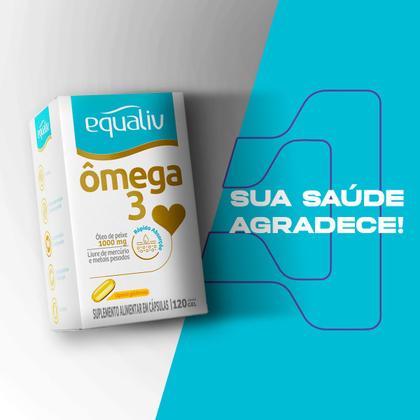 Imagem de Ômega 3 EPA e DHA com Selo IFOS 1000mg 120 Cáps Equaliv