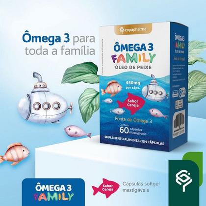 Imagem de Omega 3 Family com 60 Capsulas Mastigaveis - Copapharma