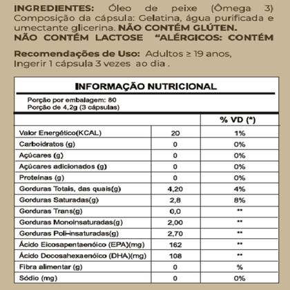 Imagem de Ômega 3 Family Fish Oil Supplement in 3x240 cápsules softgels - Secrets Nutrition