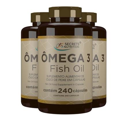 Imagem de Ômega 3 Family Fish Oil Supplement in 3x240 cápsules softgels - Secrets Nutrition