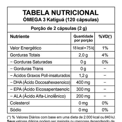 Imagem de Ômega 3 Katigua Dha + Epa + Ala C 120 Cápsulas