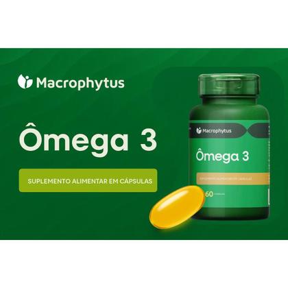 Imagem de Ômega 3 Óleo de Peixe 540mg EPA 360mg DHA Livre Metais Pesados 60 Cápsulas Macrophytus