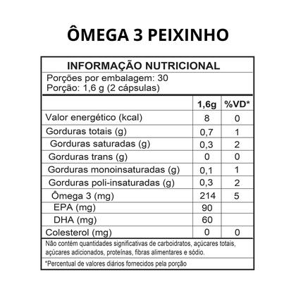 Imagem de Ômega 3 Peixinho Mastigável Sabor Cereja 60 Cápsulas