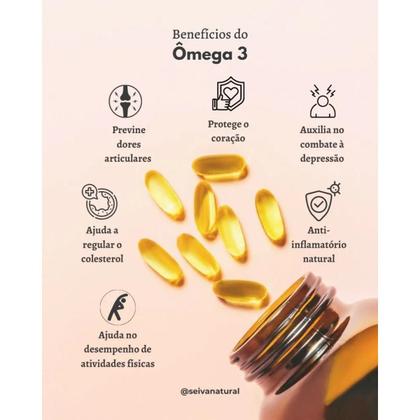 Imagem de Omega 3 TG 1000mg 180 Caps Softgel  Ultra Original e Puro
