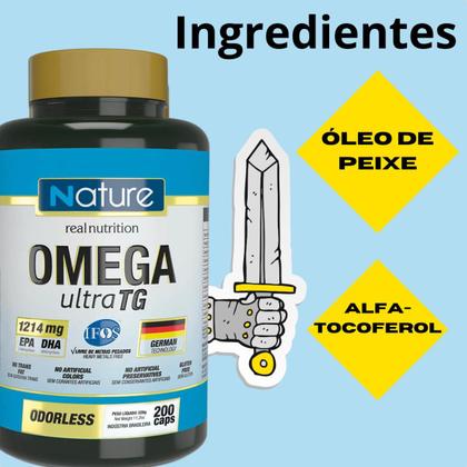 Imagem de Ômega 3 Ultra TG EPA DHA 200 Capsulas Nutrata