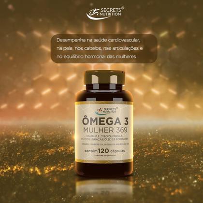 Imagem de Omega Mulher 3 6 9 Óleo Linhaça Borragem Primula 6x120 capsulas - Secrets Nutrition