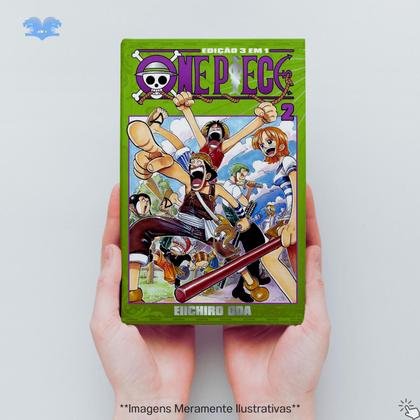 Imagem de One Piece 3 Em 1 Mangá Vol. 2  Nova Coleção em Português - Mangá One Piece 3 Em 1