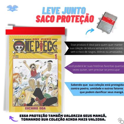 Imagem de One Piece Mangá KIT Vol. 1 E 2 - Nova Encadernação Clássica, Capa Mole em português