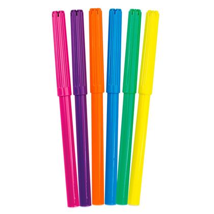 Imagem de Ônibus De Brinquedo Educativo 6 Com Canetinhas Para Pintar