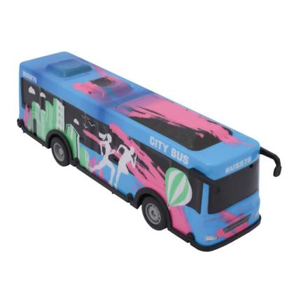 Imagem de Ônibus de Controle Remoto Azul com Luz e Som Brinquedo Infantil Zippy Toys - 11103