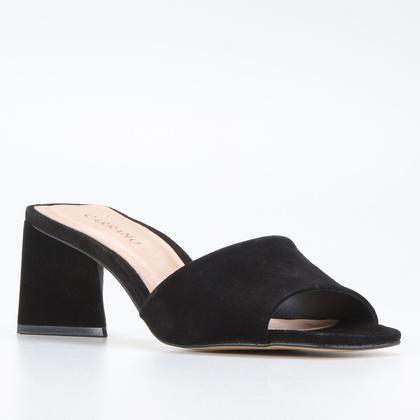 Imagem de Open Mule Couro Carrano Triangle Suede