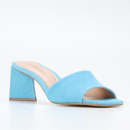 Imagem de Open Mule Couro Carrano Triangle Suede