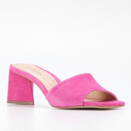 Imagem de Open Mule Couro Carrano Triangle Suede