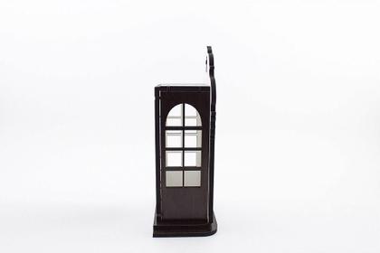 Imagem de Oratório Capela Marrom Com Janela Mdf 27 Cm