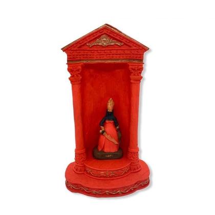 Imagem de Oratório Em Resina 24 Cm Vermelho E Preto