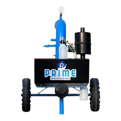 Imagem de Ordenhadeira Mecânica Móvel Bomba de vacuo 450, Motor 2 Cv, 1 Conjunto De Ordenha