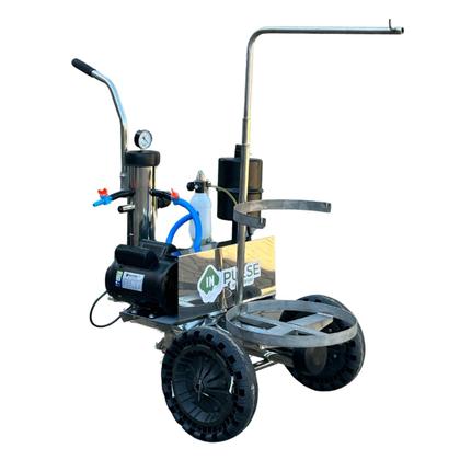 Imagem de Ordenhadeira Mecânica Móvel Inox Bv 300 Com 1 Conjunto Duplo de ordenha Acoplado