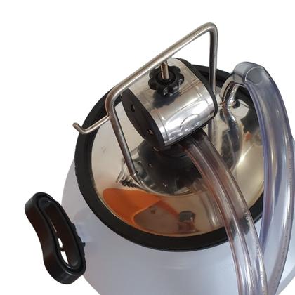 Imagem de Ordenhadeira Mecânica Móvel Inox Bv 300 Com 1 Conjunto Duplo de ordenha Acoplado