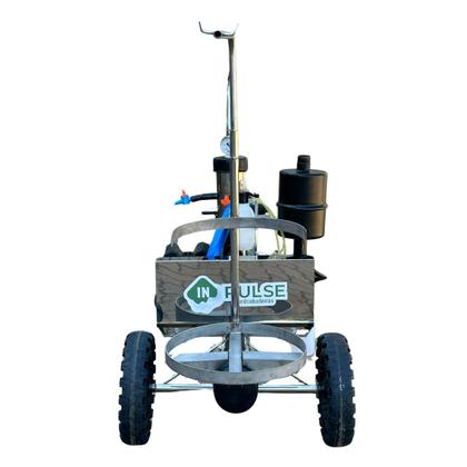 Imagem de Ordenhadeira Mecânica Móvel Inox Bv 300 Com 1 Conjunto Duplo de ordenha Acoplado