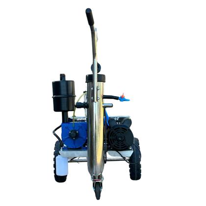 Imagem de Ordenhadeira Mecânica Móvel Inox Bv 300 Com 1 Conjunto Duplo de ordenha Acoplado