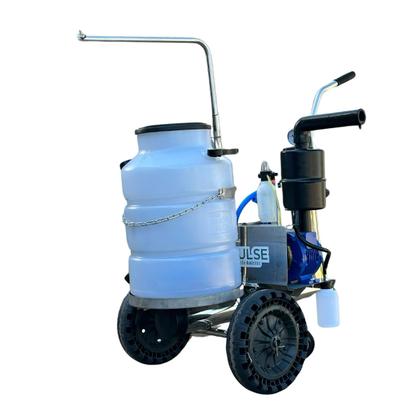 Imagem de Ordenhadeira Mecânica Móvel Inox Bv 300 Com 1 Conjunto Duplo de ordenha Acoplado