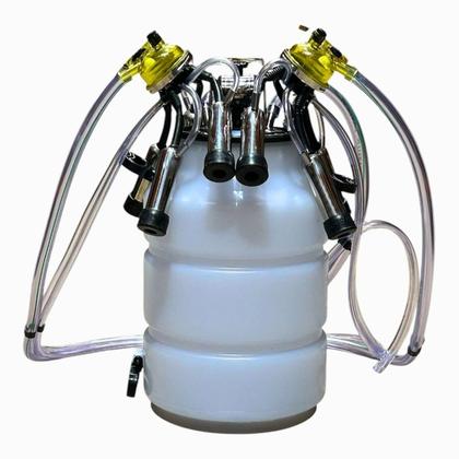 Imagem de Ordenhadeira Mecânica Móvel Inox Bv 300 Lts Com Conjunto Duplo para duas vacas