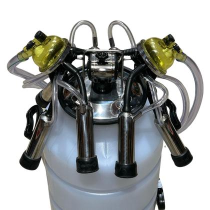 Imagem de Ordenhadeira Mecânica Móvel Inox Bv 300 Lts Com Conjunto Duplo para duas vacas