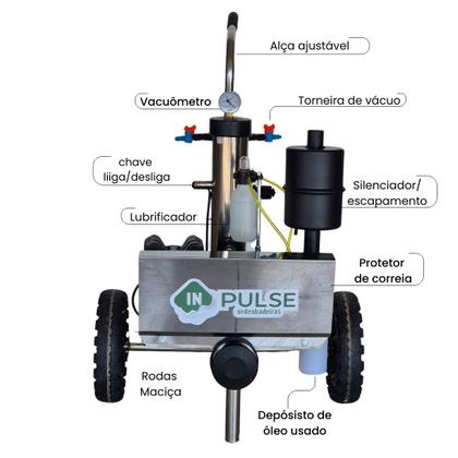 Imagem de Ordenhadeira Mecânica Móvel Inox Bv 450, 2 Cv Com 2 Conjuntos