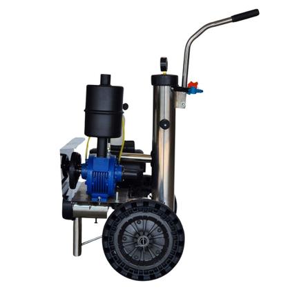 Imagem de Ordenhadeira Mecânica Móvel Inox Bv 450, 2 Cv E 1 Conjunto de ordenha, serve até 4.