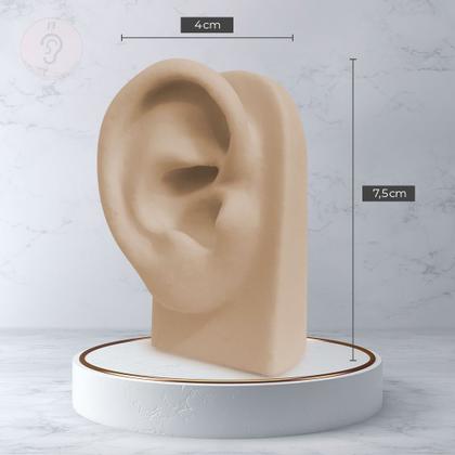 Imagem de Orelha de Silicone Base Vertical Nude