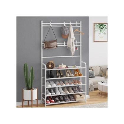 Imagem de Organização Quarto Arara com Prateleiras Cabideiro Sapateira