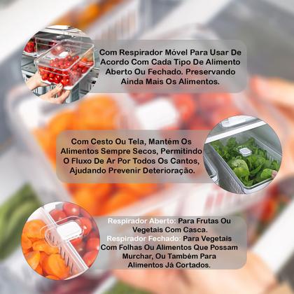 Imagem de Organizador 21 Ovos Com Tampa Acrílico Otimizador De Espaço Geladeira Retangular Transparente