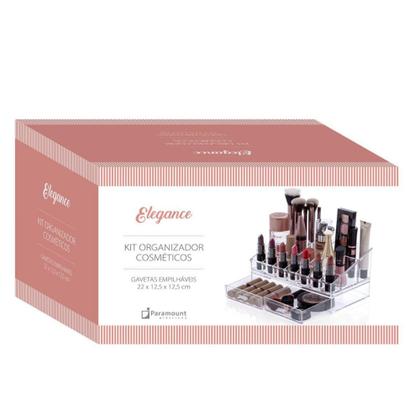 Imagem de Organizador acrilico com gaveta  para maquiagem