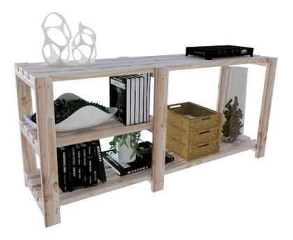 Imagem de Organizador Aparador De Madeira Multiuso 110x50cm Envio Imediato