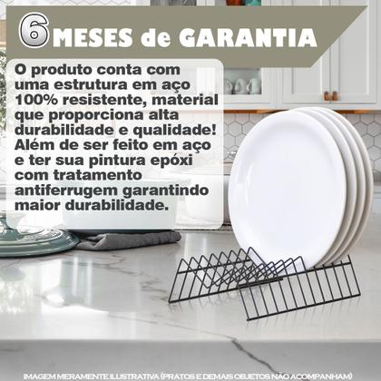 Imagem de Organizador Armário Cozinha Suporte Para Pratos Vertical