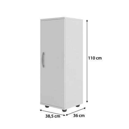 Imagem de Organizador Armário Multiuso Viena 1 Porta Multifuncional com 2 prateleiras ENVIA SOMENTE 01 UN