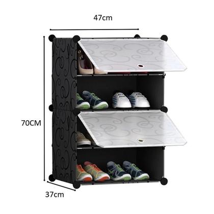 Imagem de Organizador brinquedos portatil guarda roupas sapateira armario para brinquedos 4 prateleirs a