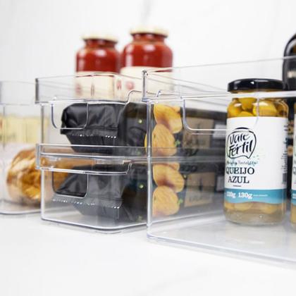 Imagem de Organizador Clear 9 Litros Transparente Com Alças Modular