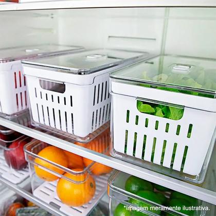 Imagem de Organizador Clear Fresh com 3 Cestos 5L Natural OF750NT - Ou