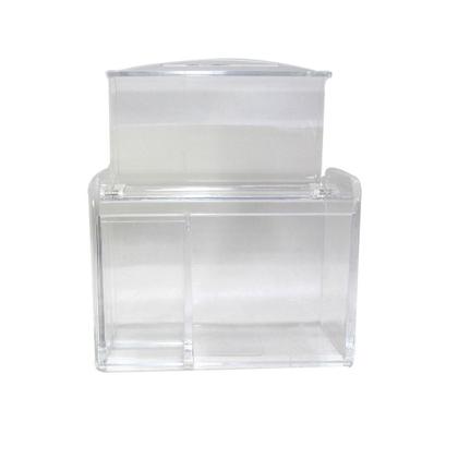 Imagem de Organizador com tampa de plástico e 03 divisórias internas 8x11x14cm