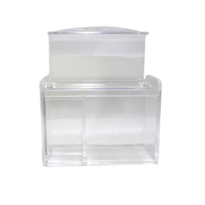 Imagem de Organizador com tampa de plástico e 03 divisórias internas 8x11x14cm