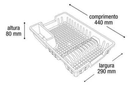 Imagem de Organizador Cozinha Pia Detergente Lixeira Rodo Escorredor kit 4 peças