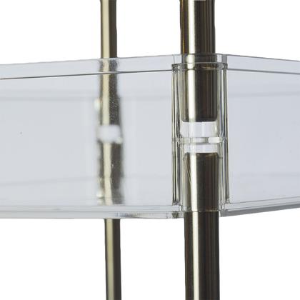 Imagem de Organizador Cozinha Sala Triplo Com Rodízio 38x28x76 Cristal